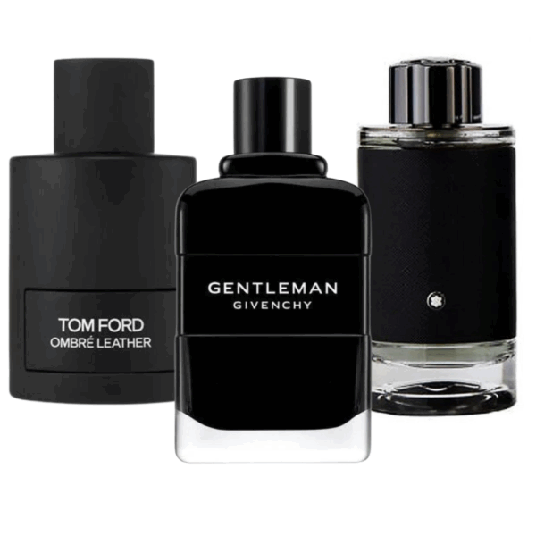 Bundle of 3 Fragrances Tom Ford Ombre Leather, Givenchy Gentleman, y Montblanc Explorer 100ml